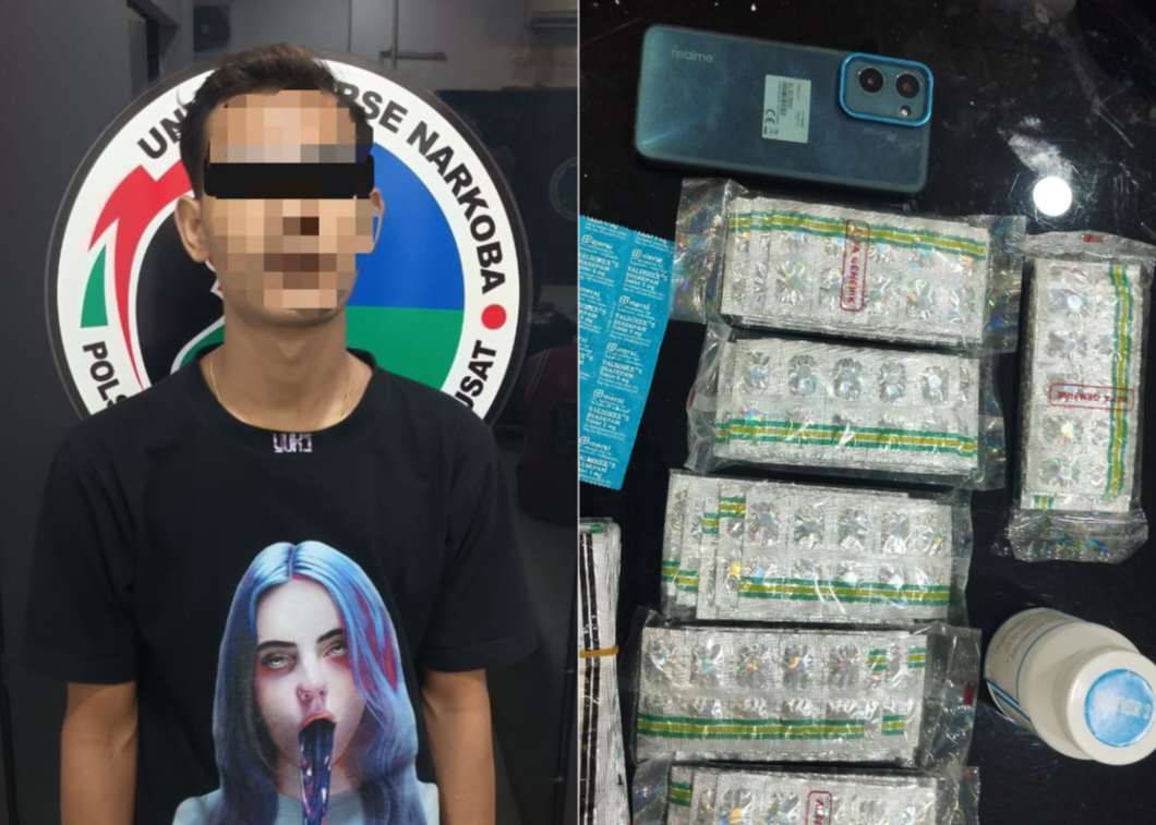 Polisi Gerebek Toko Kosmetik Penjual Obat Terlarang di Kemayoran, 1.790 Butir Hexymer hingga Tramadol Disita