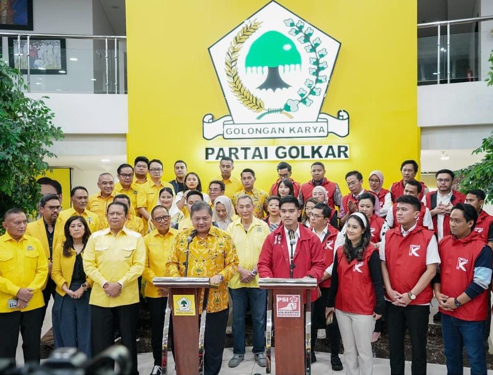 Resmi Jadi Koalisi, Airlangga Hartarto Nyatakan Golkar Siap Bantu Kaderisasi PSI