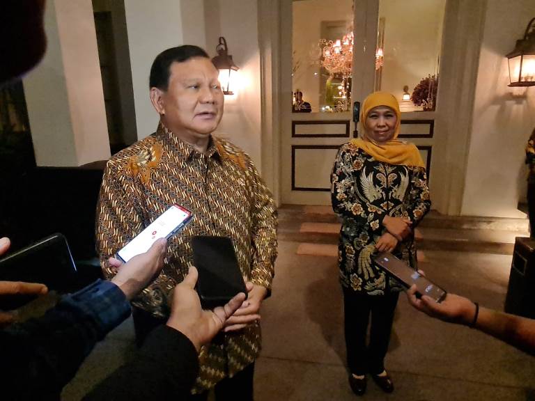 Elektabilitas Prabowo Lebih Tinggi daripada Khofifah 