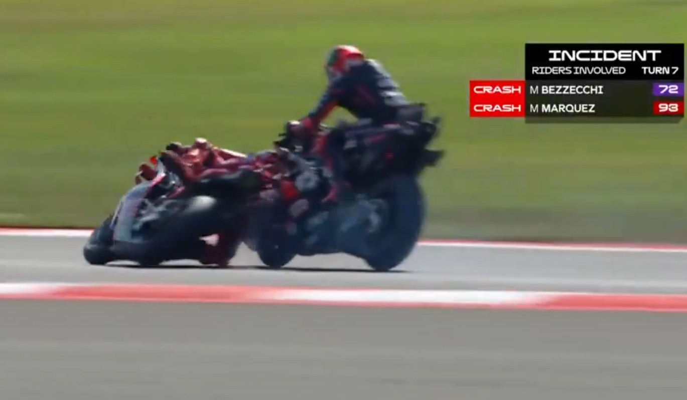 Marc Marquez Out Ditabrak Murid Valentino Rossi di Mandalika