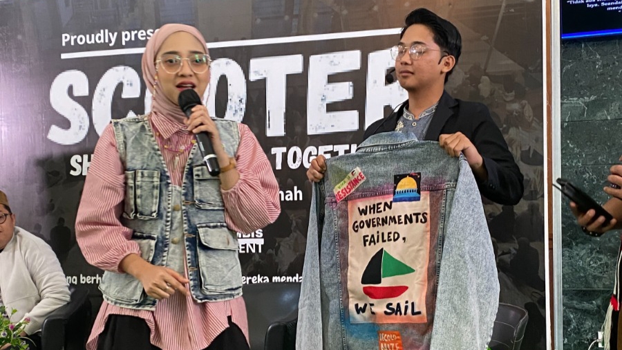 Bersama Chiki Fawzi, Dompet Dhuafa Kepri Ajak Kepedulian Bersama Bagi Palestina