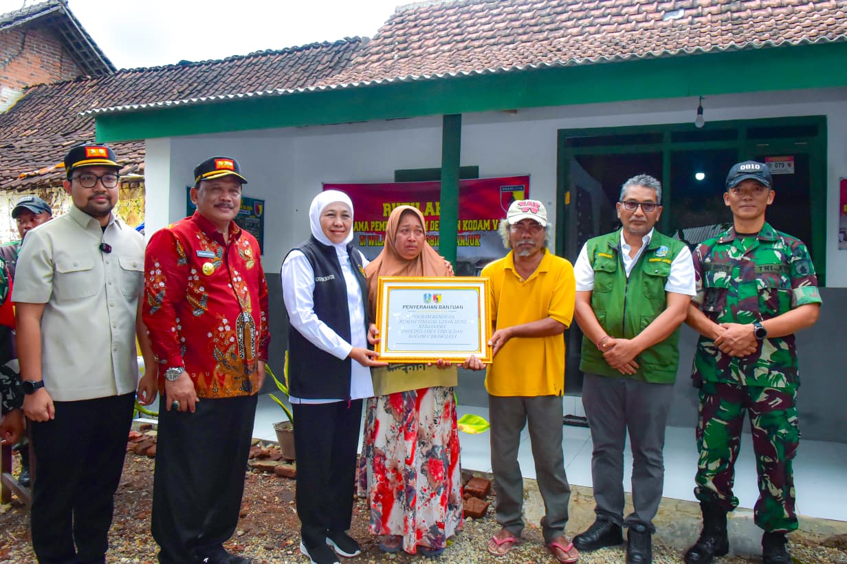 Program Rutilahu Pemprov Jatim-Kodam V Sukses, 158 Rumah di Nganjuk Kini Layak Huni