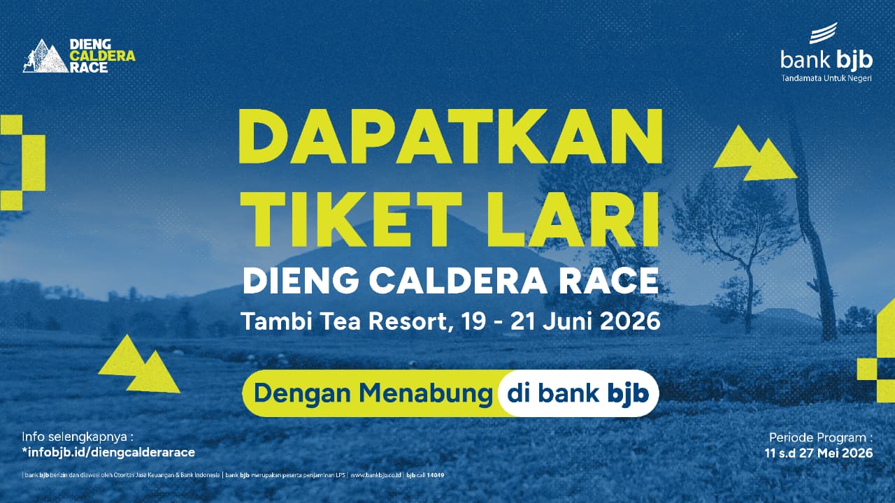 Dukung Komunitas Lari, bank bjb Buka Akses Slot Dieng Caldera Race 2026