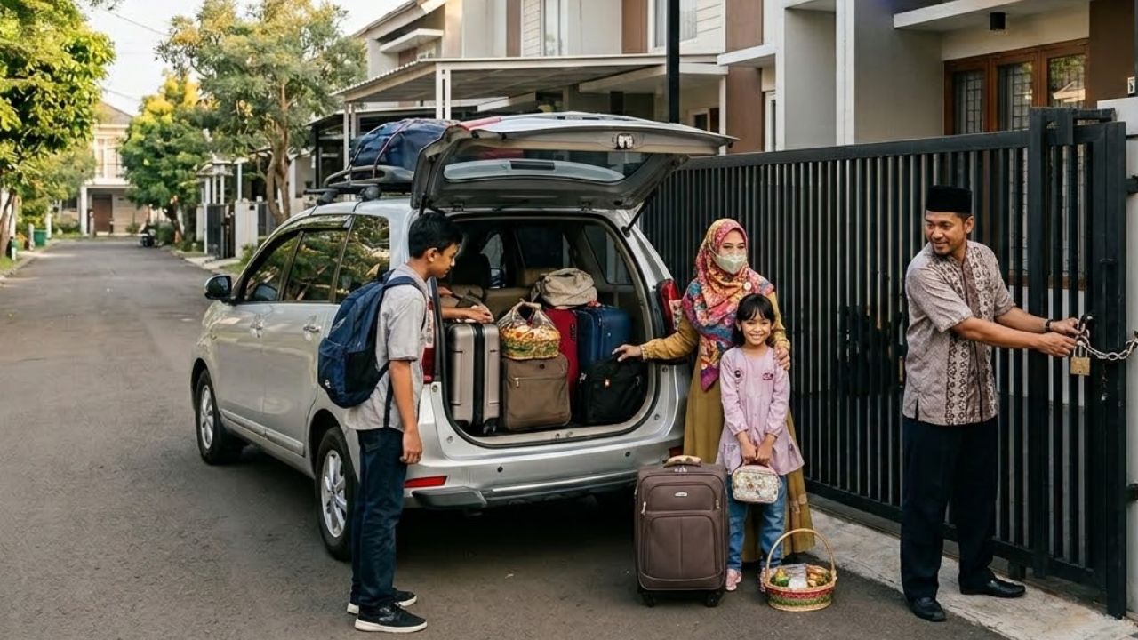 7 Tips Meninggalkan Rumah saat Mudik Lebaran 2026 Anti Kebobolan, Pemudik Tenang Barang Aman!