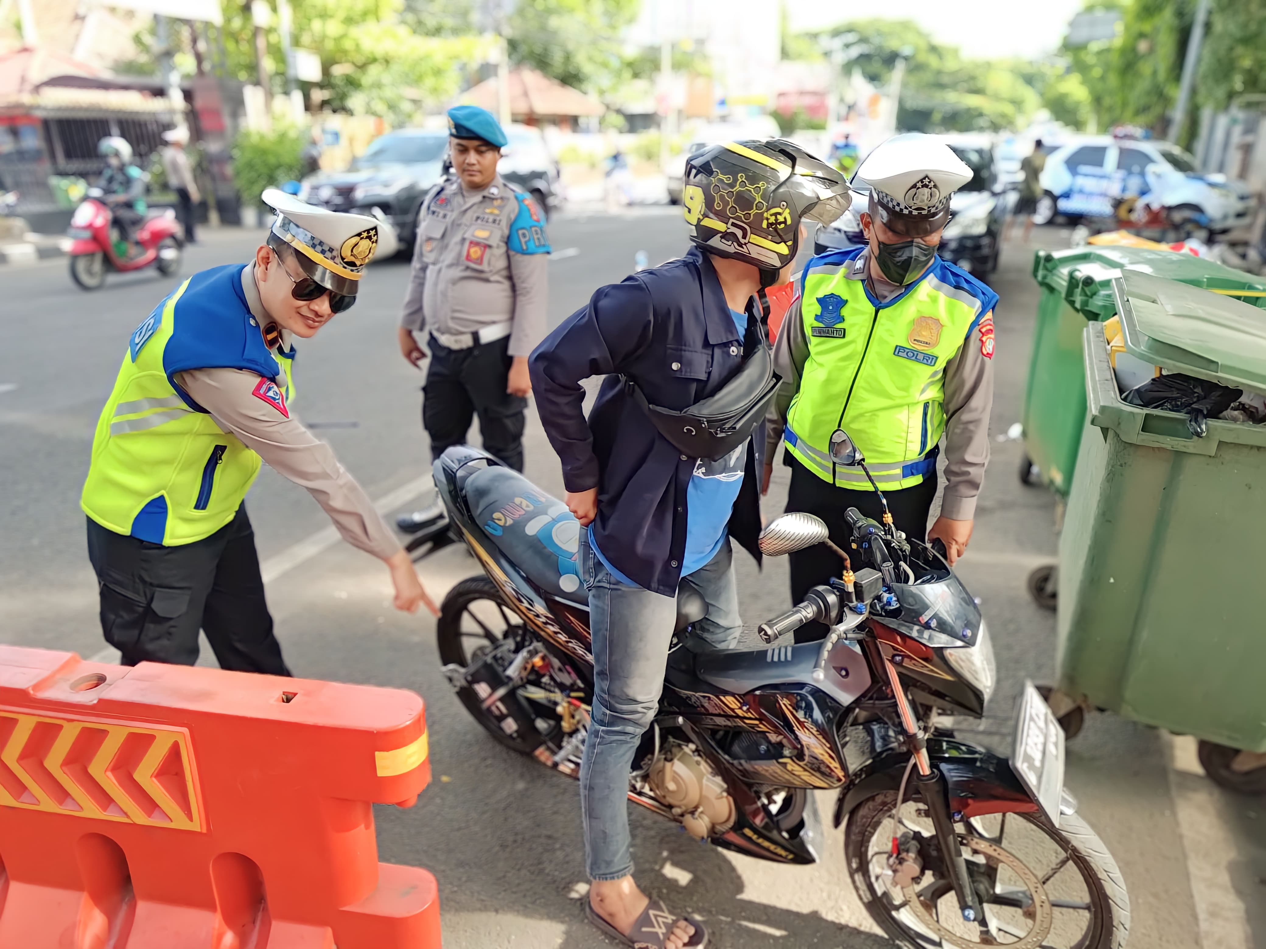 Puluhan Motor Berknalpot Brong Ditindak Polres Metro Tangerang Kota