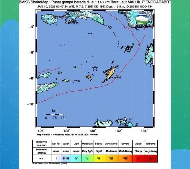 Gempa Magnitudo 7,5 di Maluku Hancurkan Bangunan Rumah dan Sekolah, BMKG: Waspada Gempa Susulan!