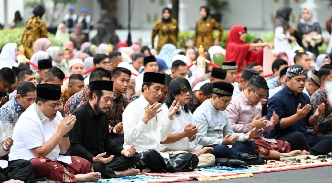 Momen Presiden Jokowi Shalat Idul Adha 1444H Bersama Masyarakat Yogyakarta