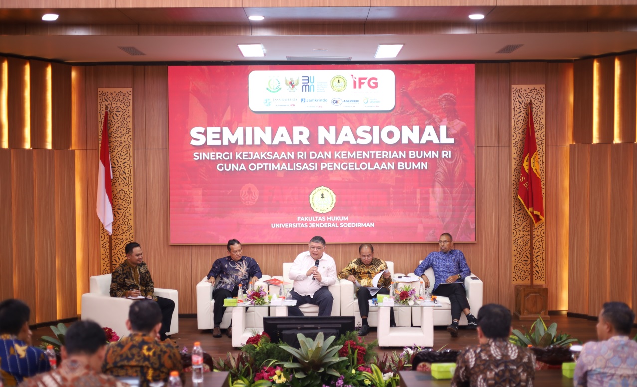 Demi Penegakkan Hukum Sektor Keuangan yang Unggul, IFG Dukung Literasi Keuangan di Dies Natalis FH UNSOED 2024