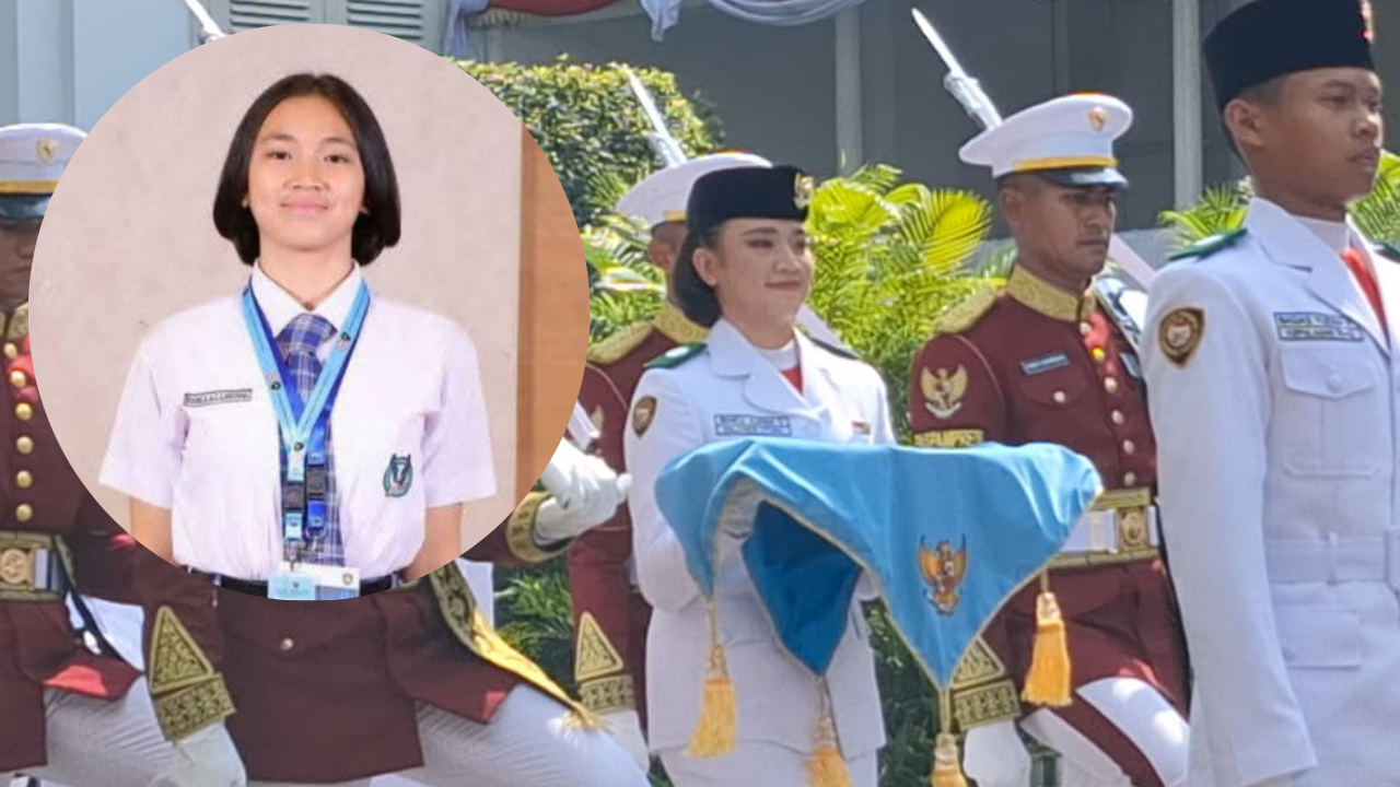 Profil Bianca Alessia Christabella Lantang, Pembawa Baki Bendera di Upacara HUT ke-80 RI