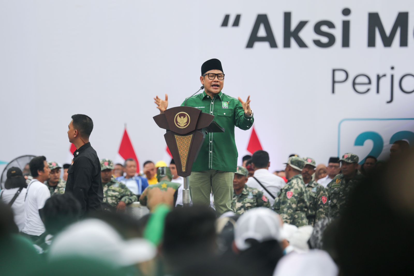 Harlah ke-25 PKB, Kiai-Santri Tunjukkan Dukungan Untuk Cak Imin Capres 2024