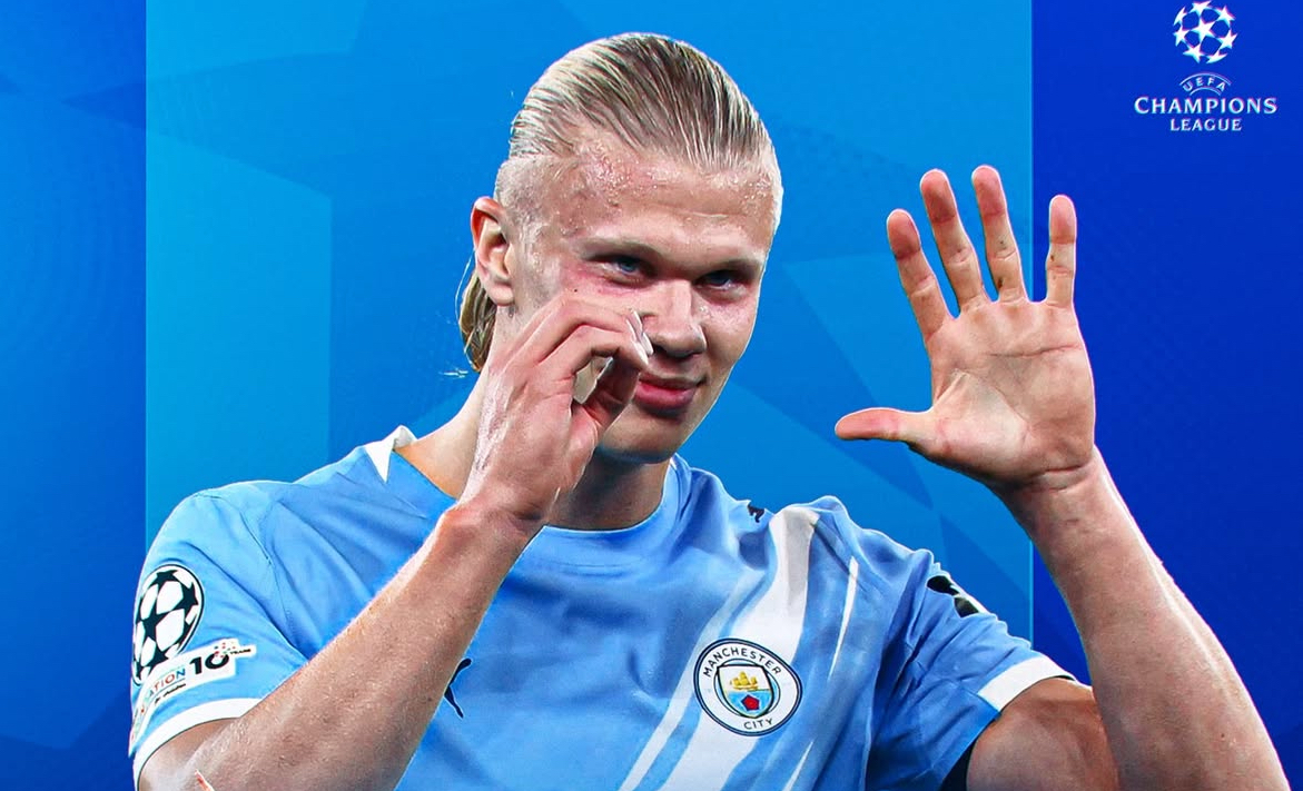 Erling Haaland Cetak Rekor Baru: Lampaui Ruud van Nistelrooy, Dekati 60 Gol Lionel Messi di Liga Champions