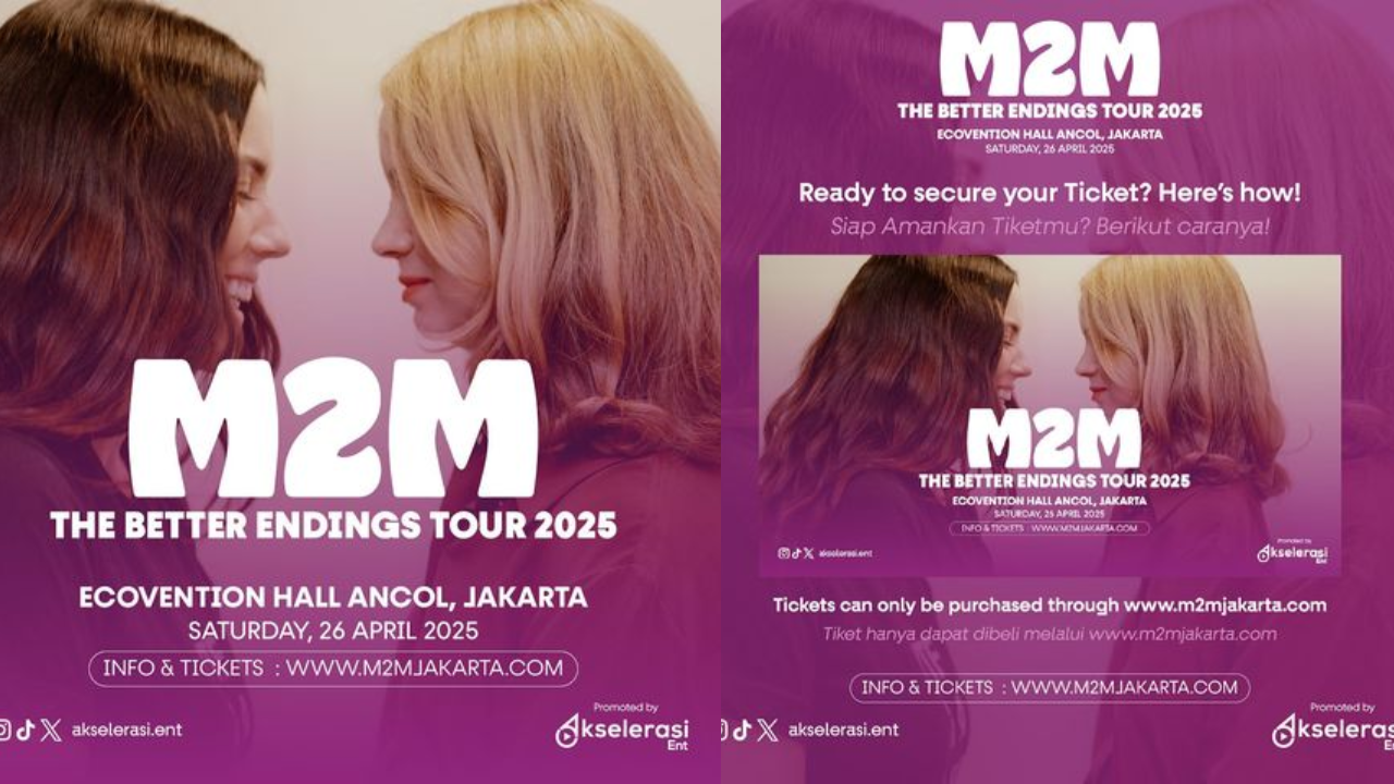 Link dan Cara Beli Tiket Konser M2M di Jakarta, Dibuka Hari Ini Pukul 14.00 WIB