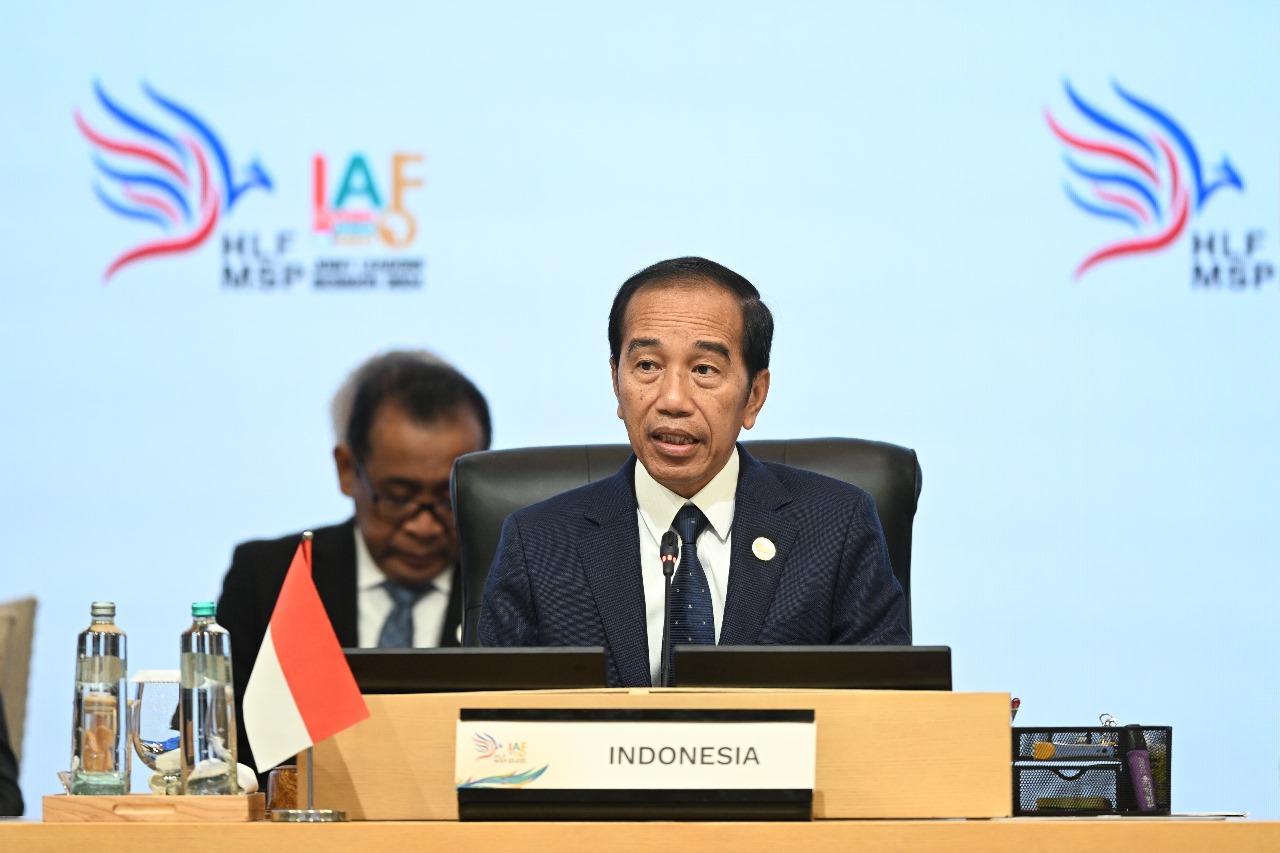 Pidato Jokowi di IAF ke-2 Bali: Komitmen Indonesia tidak Berubah Sejak Konferensi Asia-Afrika 1955