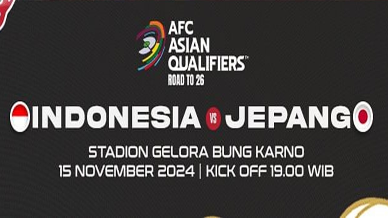 Link Live Streaming Indonesia vs Jepang Kualifikasi Piala Dunia 2026, Nyalakan Api Semangat 45!