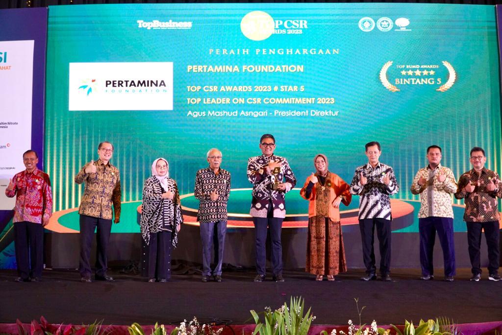 Program Pertamina Foundation Raih Bintang Lima Top CSR Awards 2023
