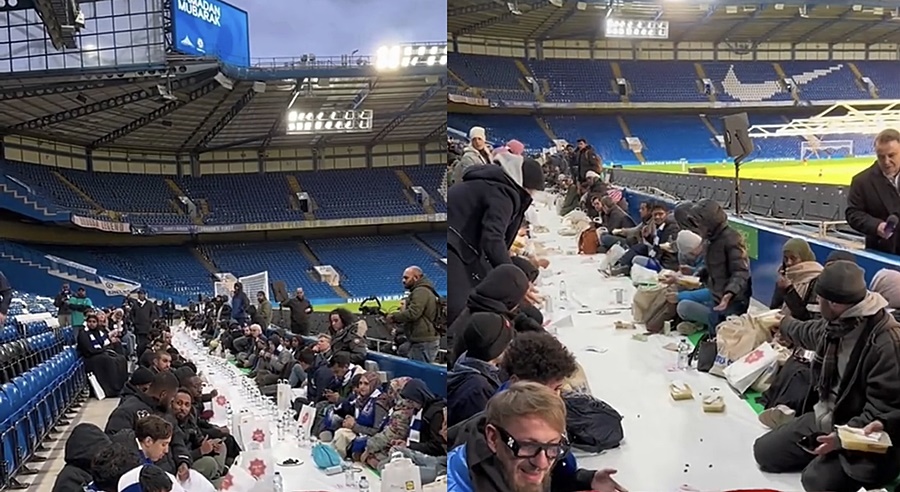 Adzan Pertama Berkumandang di Stadion Stamford Bridge, Ini Momen Klub Chelsea Menggelar Buka Puasa