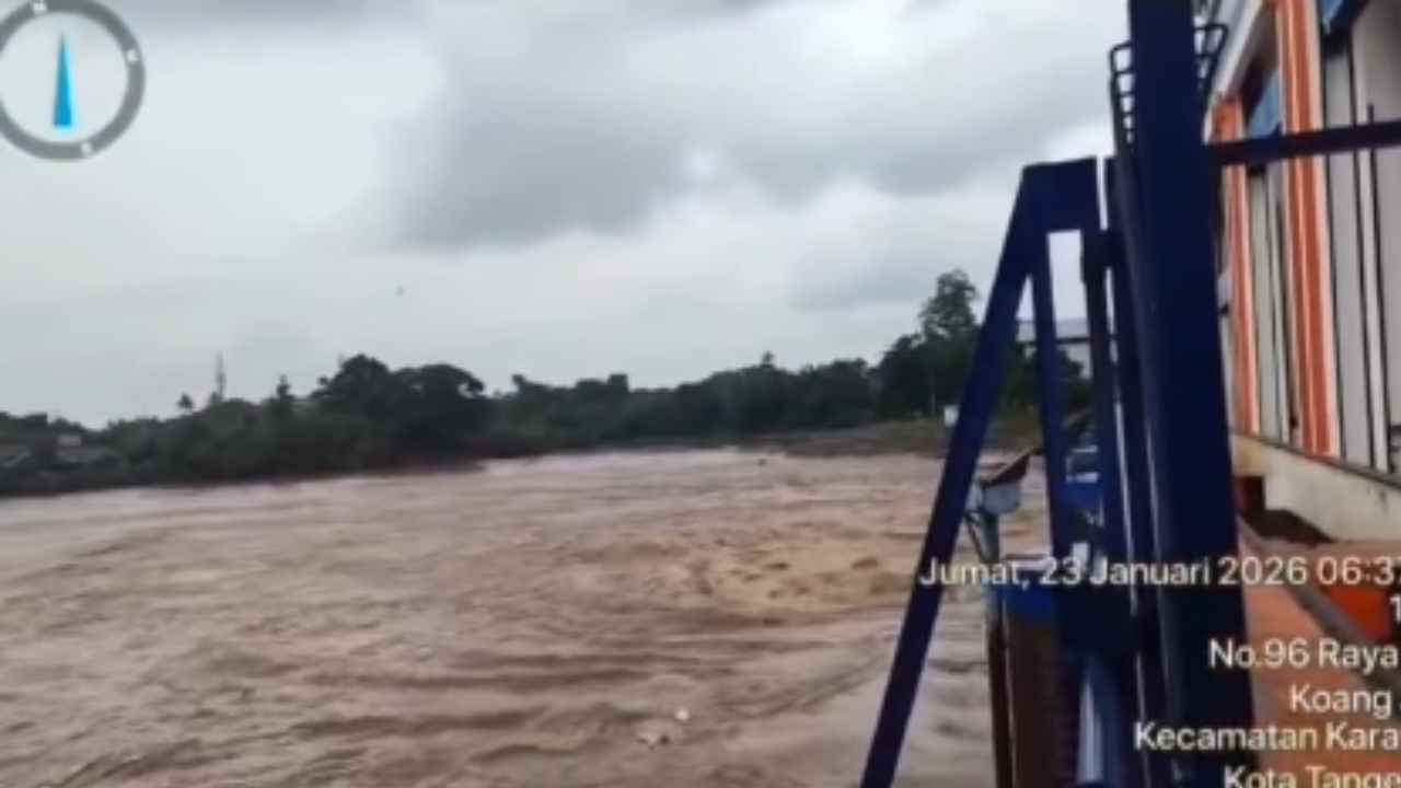 Arti Sirine Pintu Air 10 Tangerang Berbunyi, Ini Penjelasan Status Sungai Cisadane