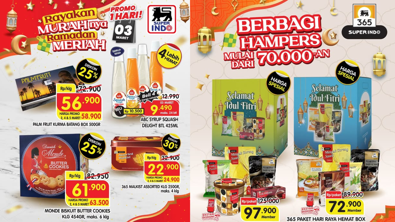 Katalog Promo 3.3 Superindo Terbaru 2026, Biskuit Monde Buat Hampers Rp61 Ribuan