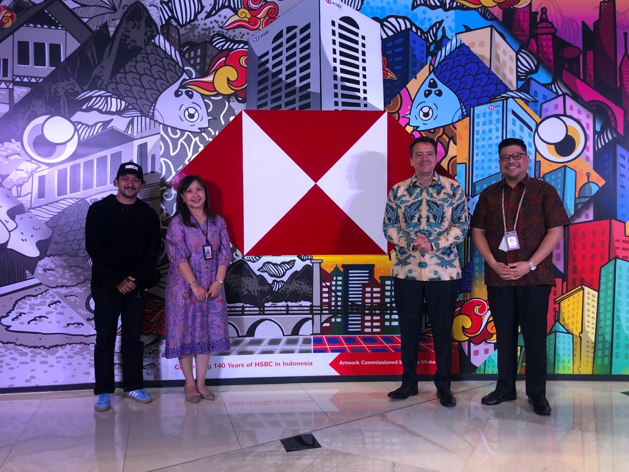 HSBC Indonesia Rayakan Perjalanan 140 Tahun Lewat Seni Mural Karya Pemuda Aceh