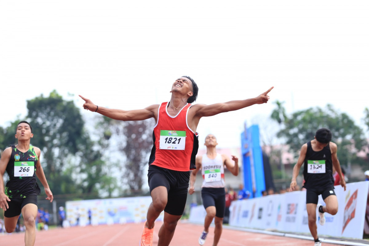 Konsisten Juara, Deka Pratama Menangkan 100 Meter Putra SAC Indonesia 2023-Sumatera Qualifiers