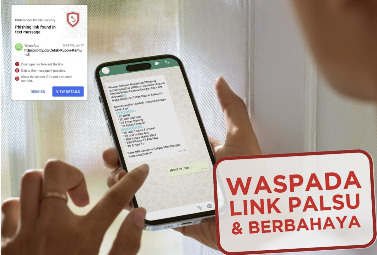 Waspada Penipuan, BRI Imbau Masyarakat Waspada Kenali Modus Link Palsu