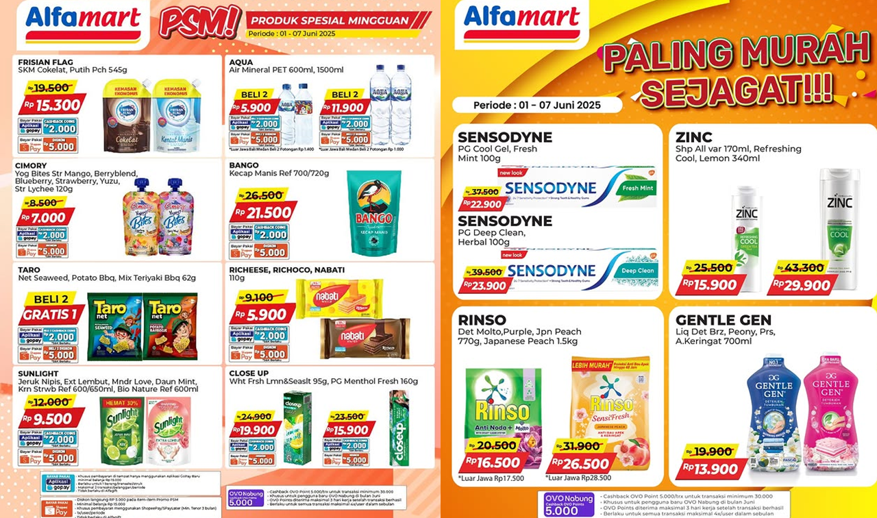 Promo Alfamart Terbaru Pekan Ini 2-7 Juni 2025, Belanja Sabun Cuci Piring hanya Rp9 Ribuan!