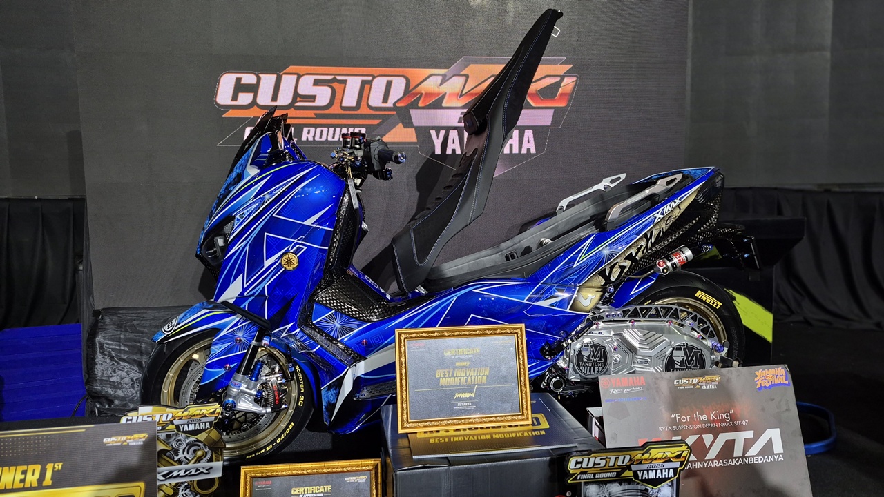 Habis Rp 1 Miliar Buat Modif, XMAX Anak Medan Jadi King of MAXI di Grand Final CustoMAXI 2025
