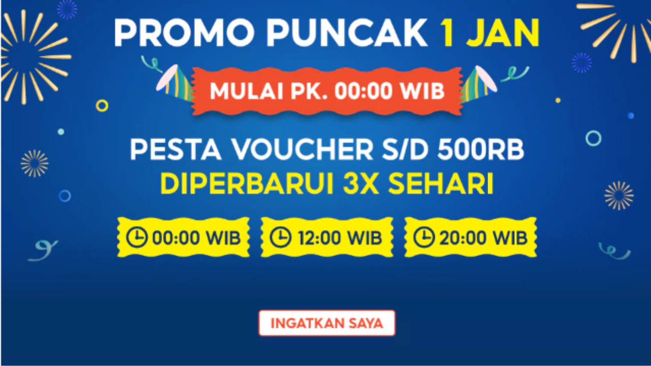 6 Kode Voucher Shopee 1.1 Bulan Januari 2025, Dapatkan Diskon Spesial Tahun Baru, Cashback hingga Gratis Ongkir!