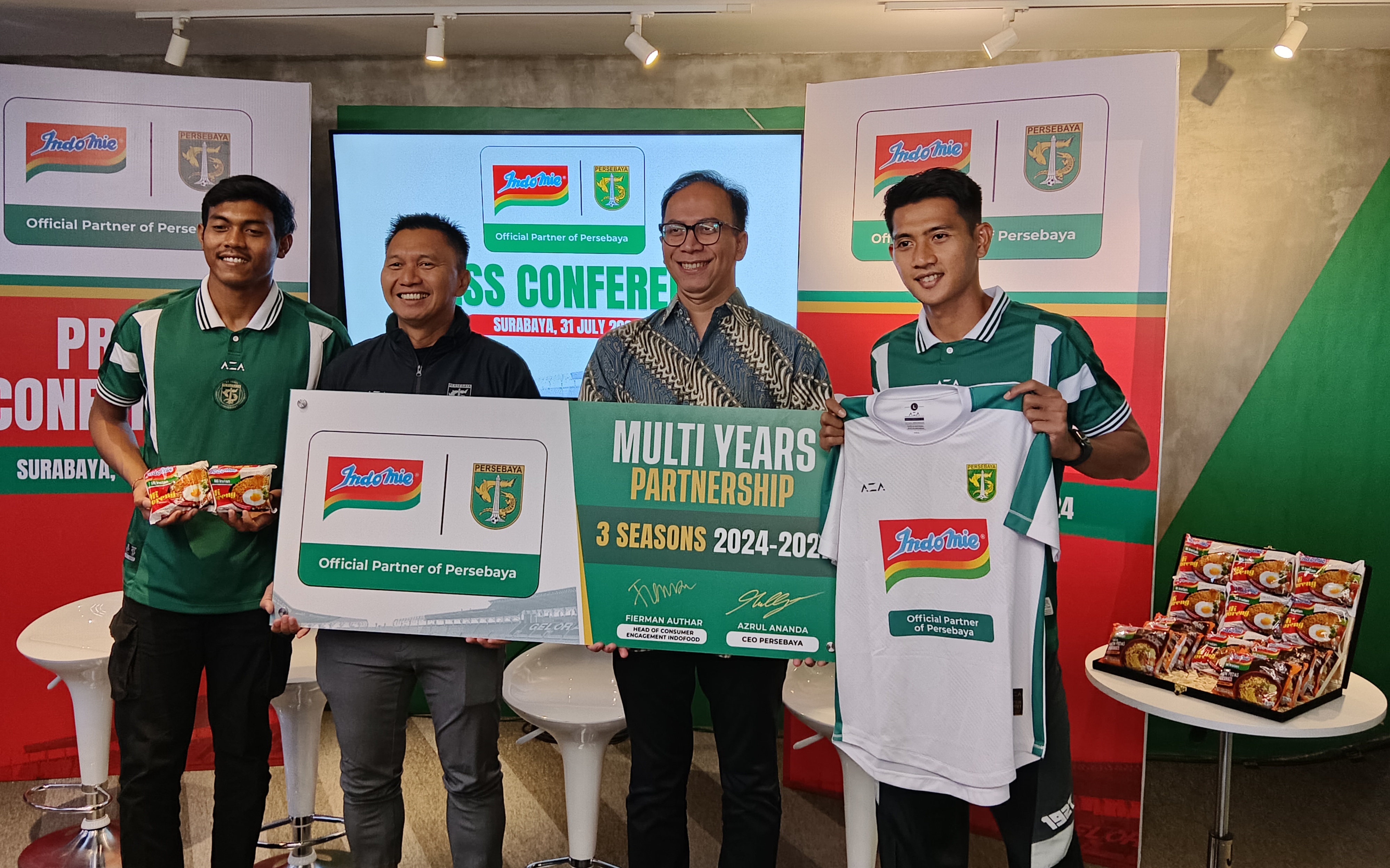 Persebaya Jalin Kerjasama dengan Indomie Selama 3 Tahun: Lebih Kuat Menuju 1 Abad!