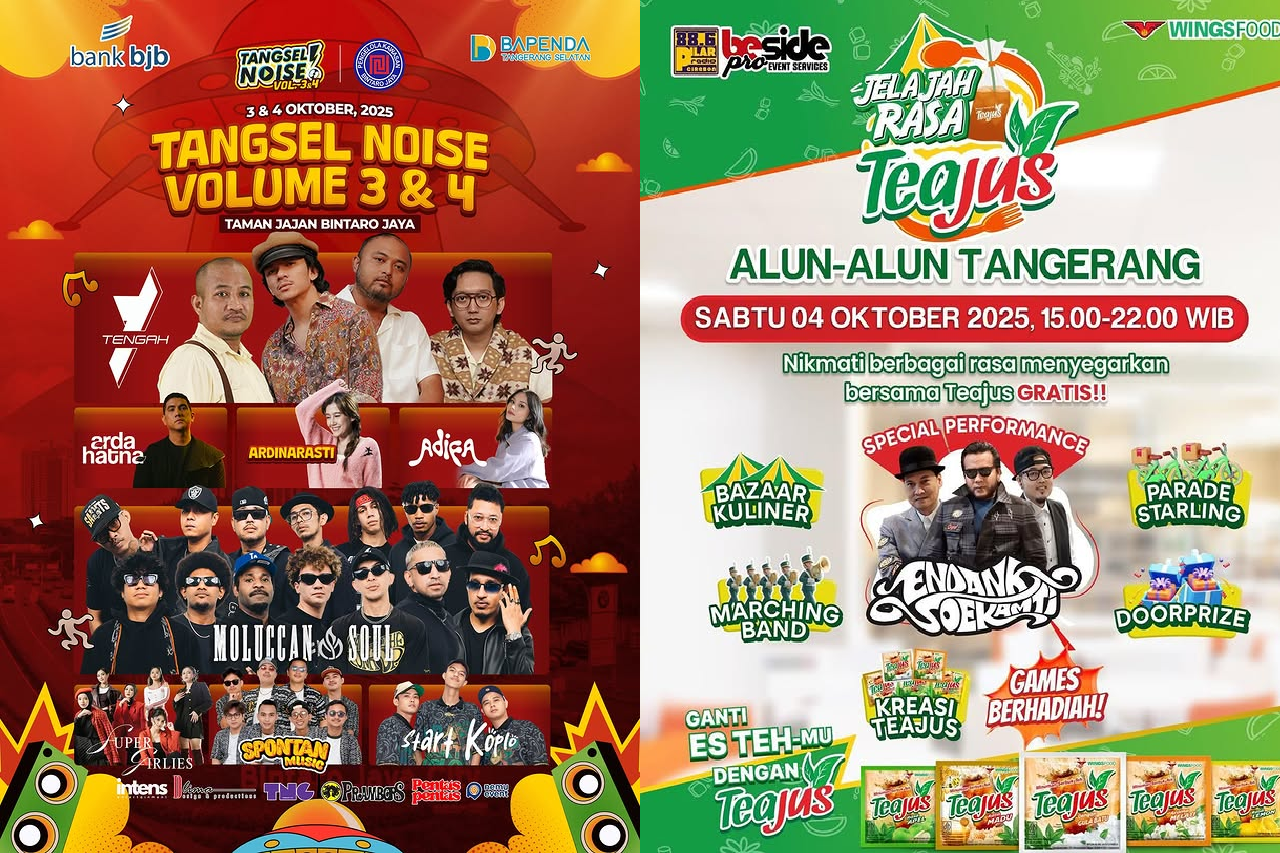 7 Rekomendasi Konser Gratis di Jabodetabek 3-5 Oktober 2025, Ada Yura Yunita, Endank Soekamti hingga Ari Lasso!
