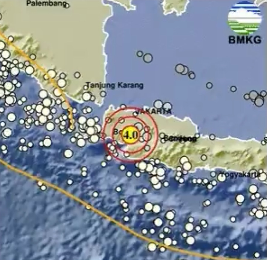 Gempa di Kota Bogor Magnitudo 4.0, Terasa Hingga Sukabumi