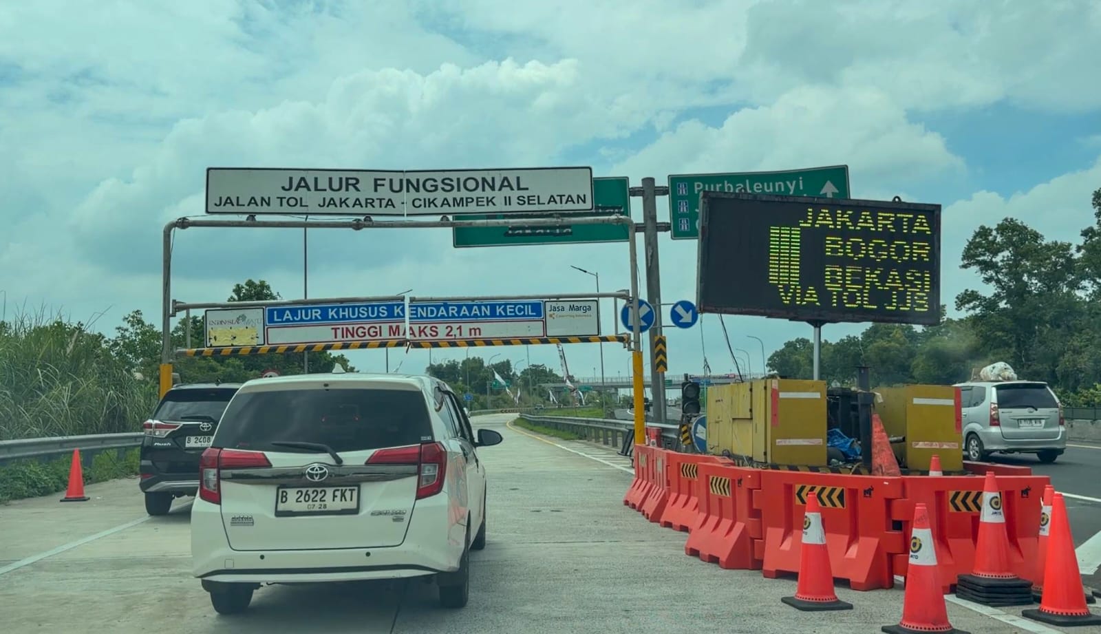 Arus Balik di Tol Japek dan MBZ Padat, Kementerian PU Buka Tol Jakarta-Cikampek II Selatan