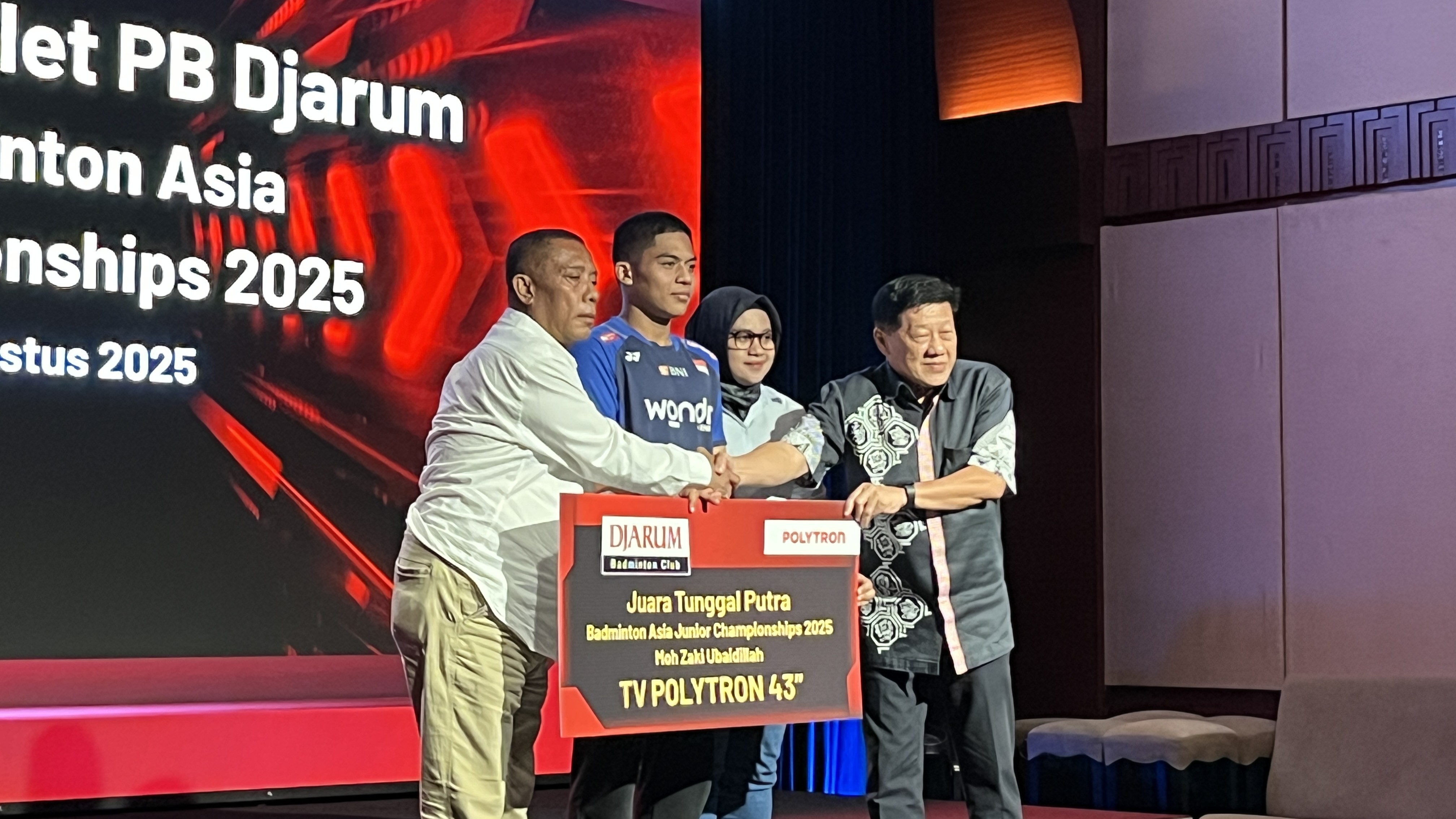 Djarum Foundation Beri Bonus Besar untuk Ubed Usai Raih Juara Asia Junior 2025