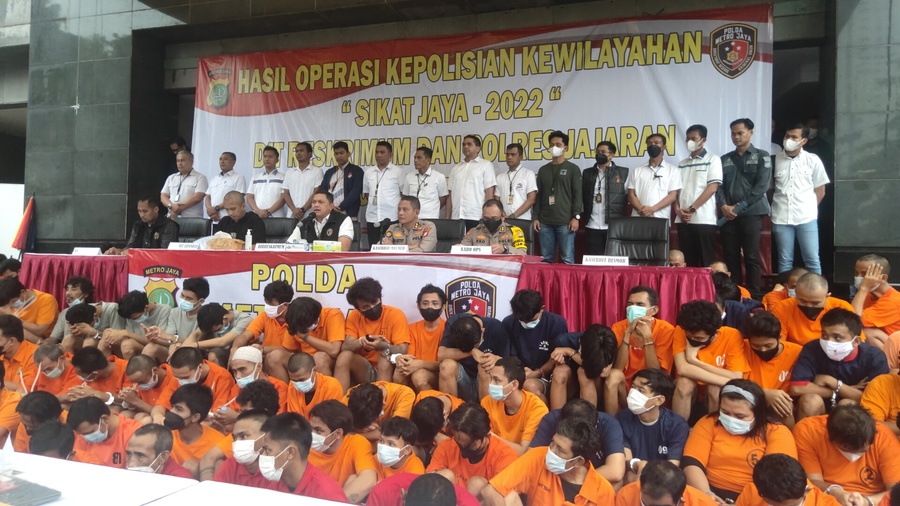 168 Orang Terjaring Operasi Sikat Jaya 2022, Kasus Pencurian Sampai Pemerasan dan Premanisme 