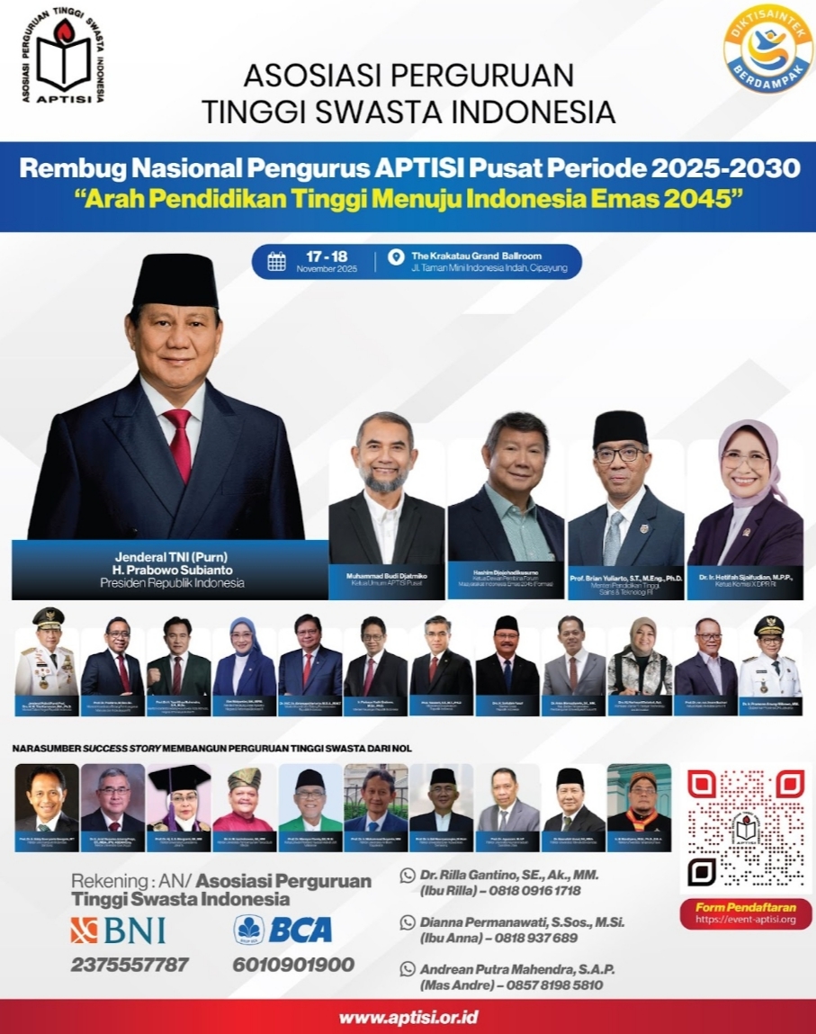APTISI Gelar Rembug Nasional 2025: Merancang Arah Pendidikan Tinggi Menuju Indonesia Emas 2045