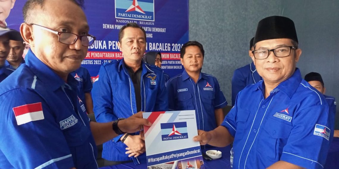Mantan Kades Ramai-Ramai Daftar Bacaleg Pemilu 2024 ke DPC Demokrat Kabupaten Tangerang 