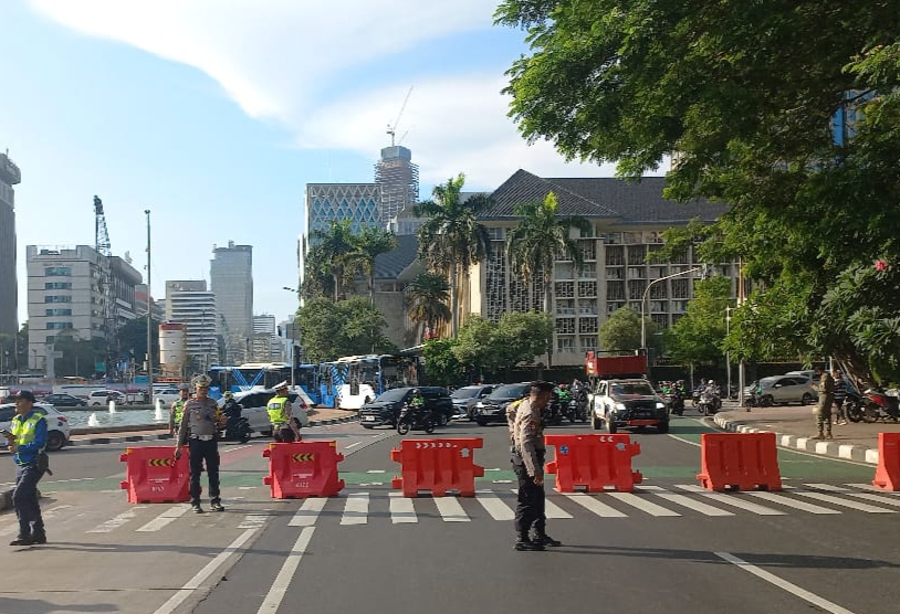 Ada Demo Buruh Hari Ini, Lalu Lintas Kendaraan Arah Istana Dialihkan