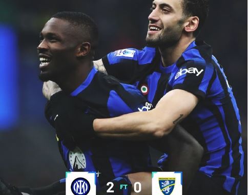 Inter Milan vs Frosinone 2-0: Il Nerazzurri Usir Juventus dari Puncak Klasemen Serie A