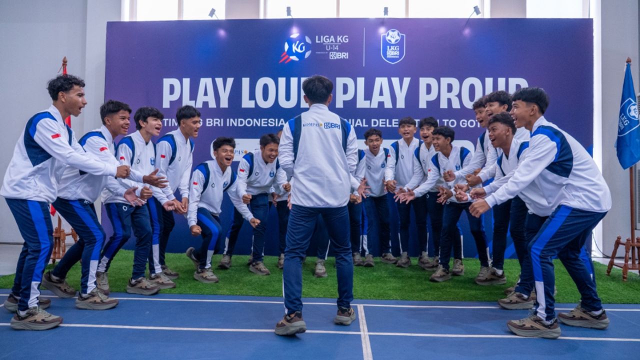 BRI dan Liga Kompas Lepas Tim LKG BRI ke Gothia Cup 2025 di Swedia
