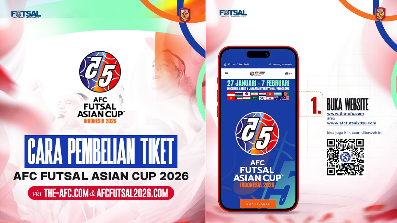 Link dan Cara Beli Tiket Piala Asia 2026 Nonton Timnas Futsal Indonesia, Klik afcfutsal2026.com
