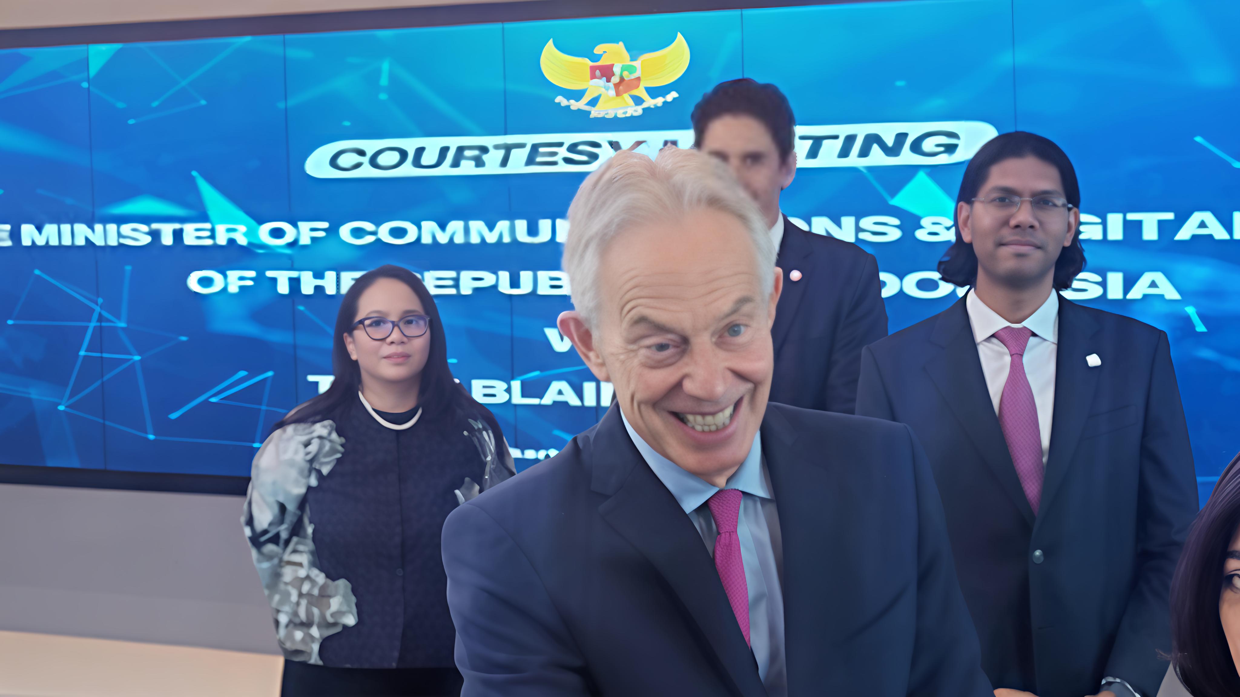 Tony Blair Kunjungi Komdigi, Bahas Kerja Sama Digitalisasi Indonesia