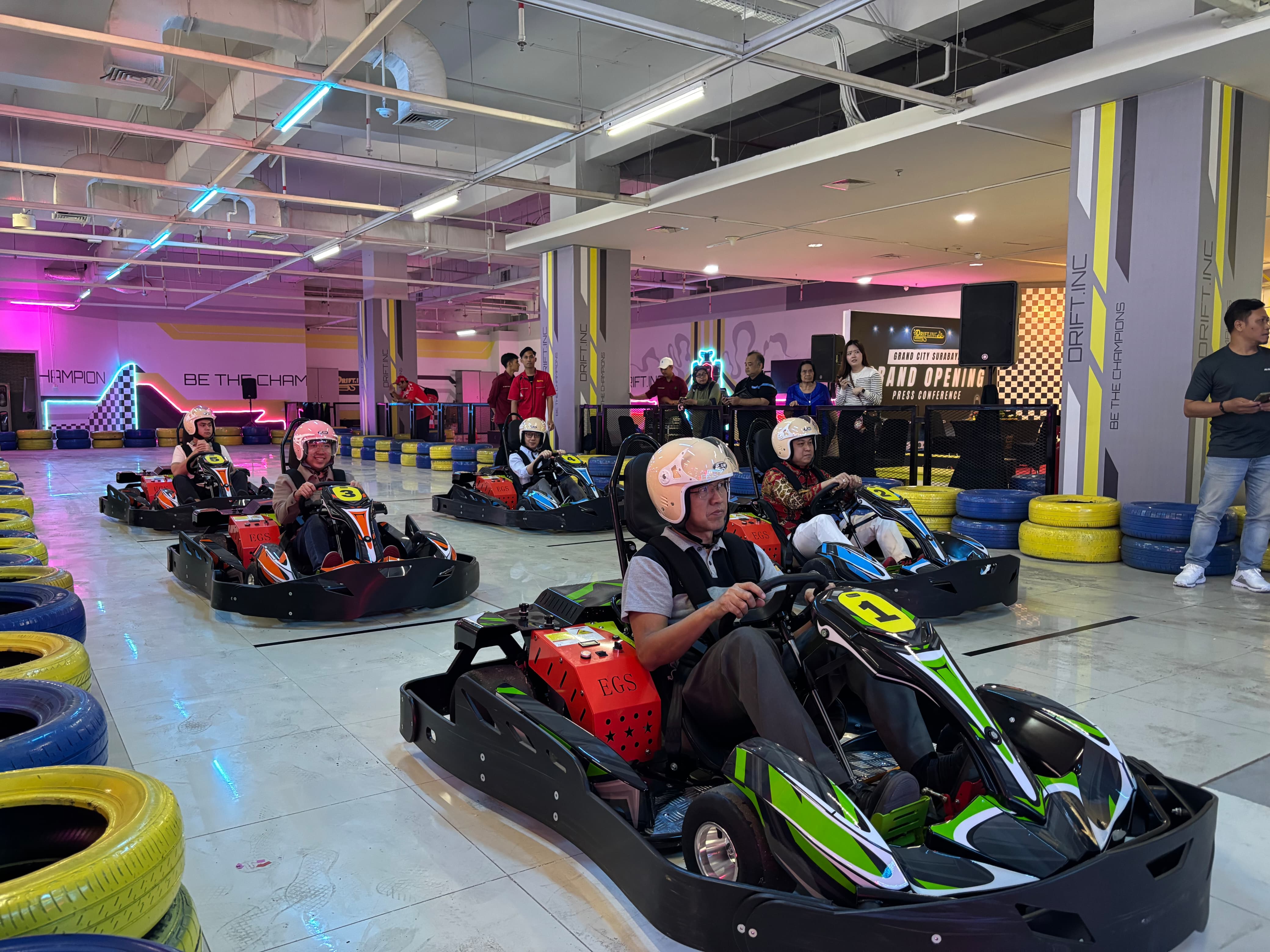 Drift.inc Grand City Mall, Sensasi Balapan Gokart di Tengah Kota Surabaya