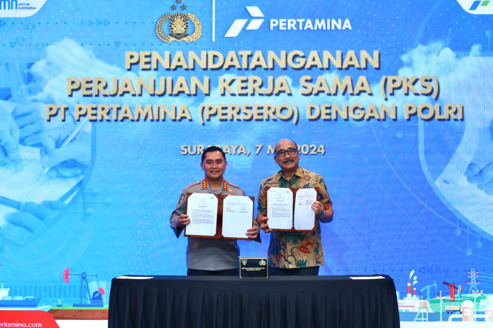 Antisipasi Tindak Kejahatan, Pertamina dan Polri Tandatangani Kerja Sama Pengamanan Objek Vital Nasional