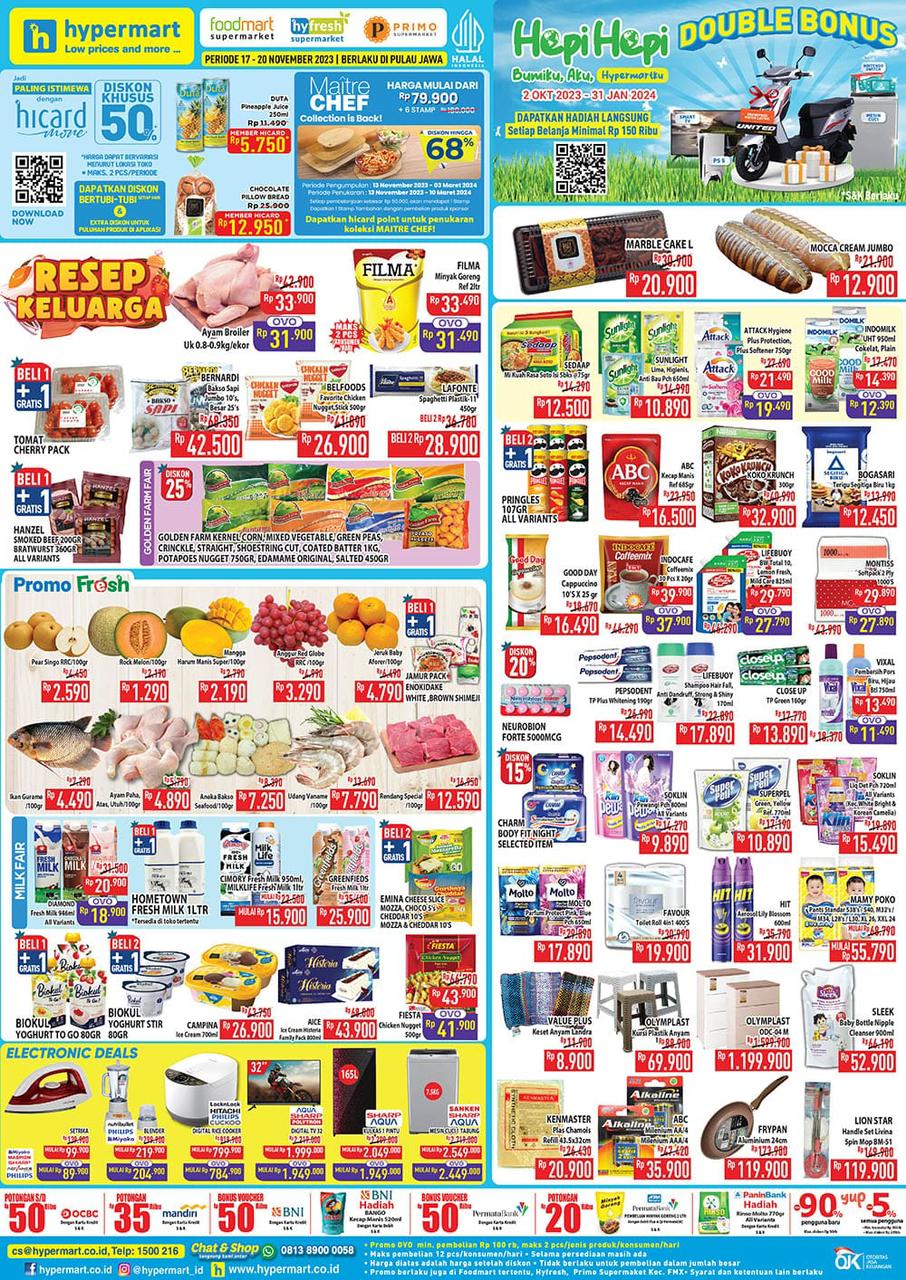 Katalog Promo JSM Hypermart Edisi 17-20 November 2023, Harga Ayam Paha Cuma Rp 4.890!