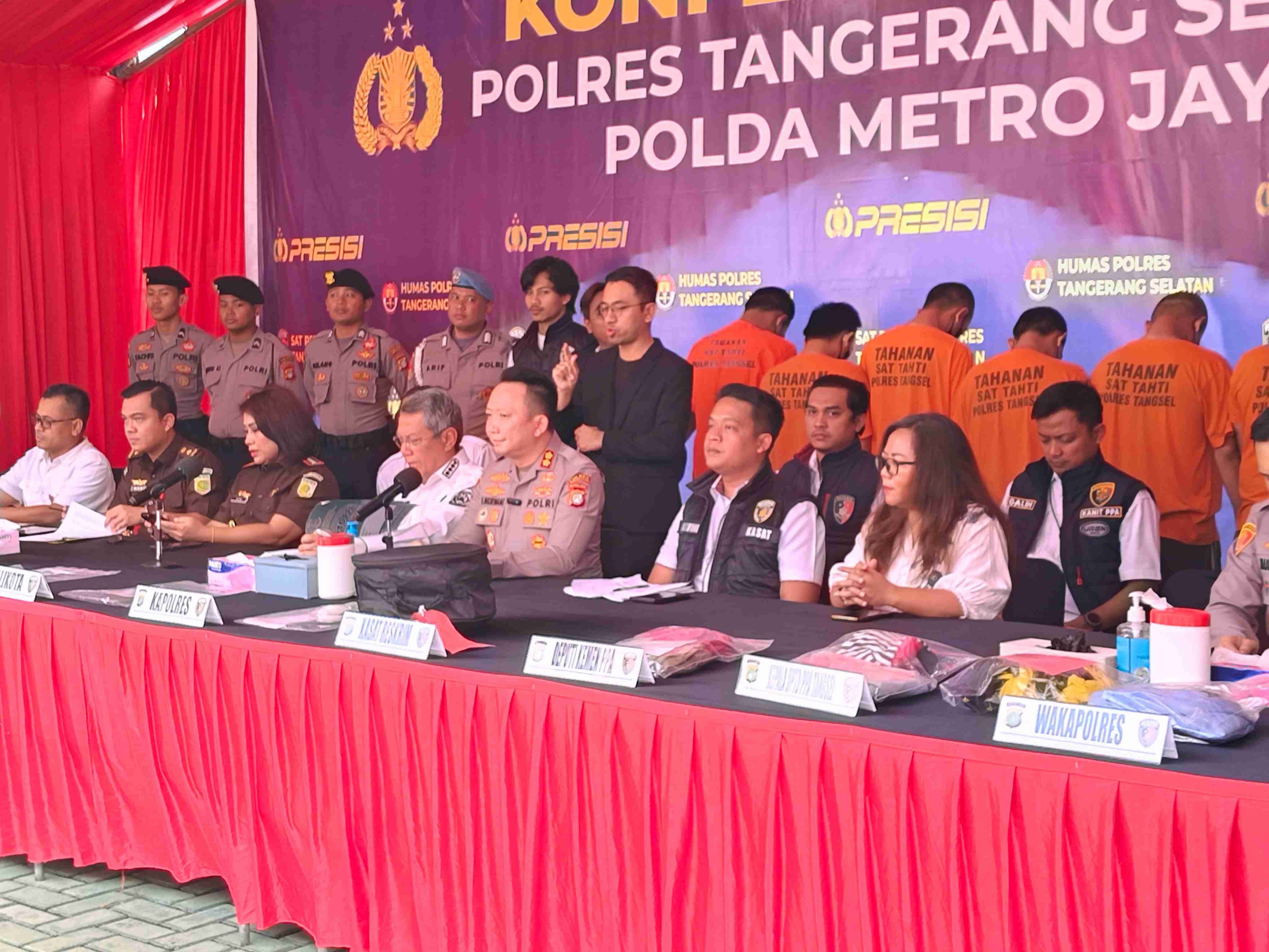 Polres Tangsel Ungkap 8 Kasus Kekerasan Seksual, 10 Tersangka Ditahan