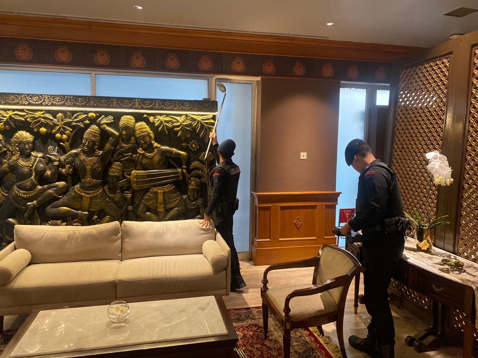 Brimob PMJ Sterilisasi Titik Penting Kunjungan Delegasi Turkish Gendarmerie