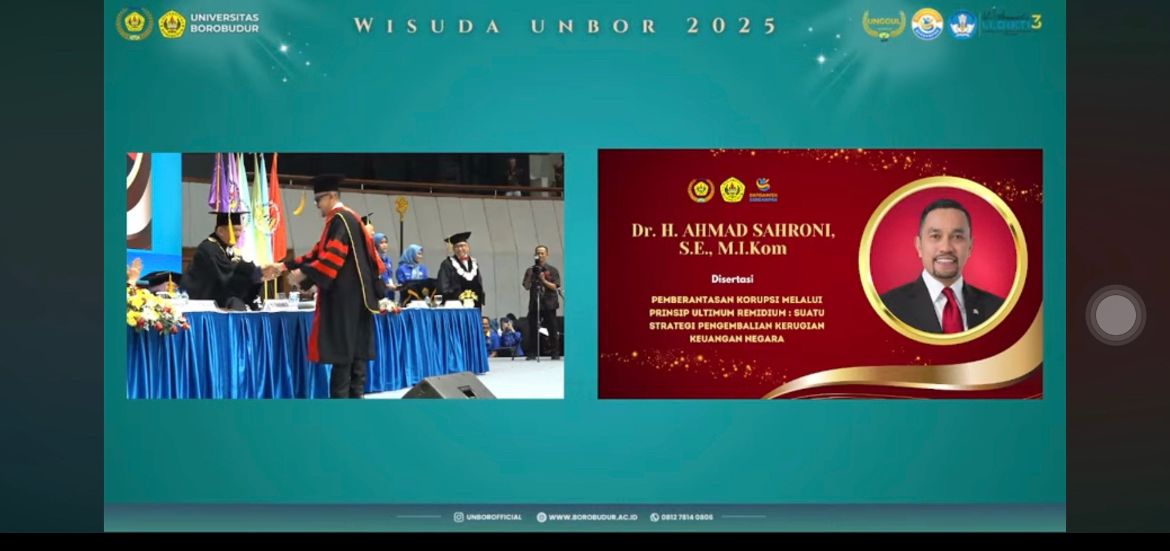 Nah Lho! Ahmad Sahroni Ujug-Ujug Muncul Usai Rumahnya Dijarah, Wisudawan Peraih Gelar Doktor Jebolan Universitas Borobudur