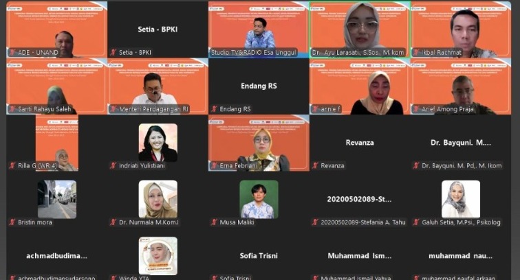 Universitas Esa Unggul Gelar Webinar Kolaborasi 'Soft Power Diplomacy Through Communication, Culture And Media'