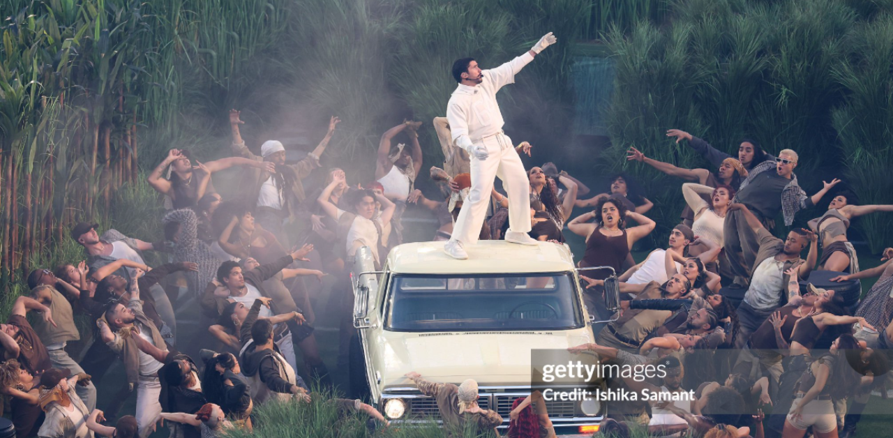 Makna Outfit Bad Bunny di Super Bowl 2026, Misteri Zara dan Angka 64