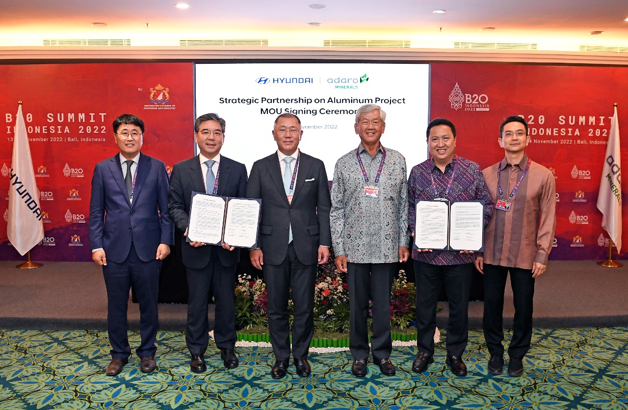 Kolaborasi Hyundai dan Adaro Minerals Indonesia, Amankan Persediaan Alumunium Bahan Baku Produksi Mobil